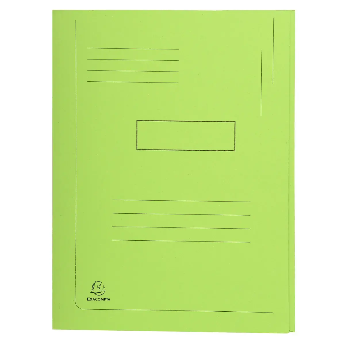 Mappen bedrukt 2 klep FOREVER groen