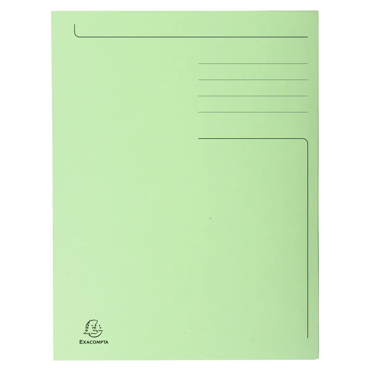 Map bedrukt 3 klep FOREVER folio groen