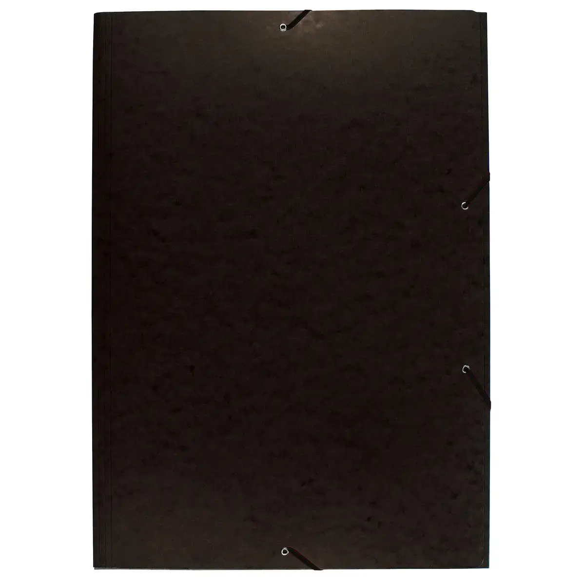 Elastische overhemdmap met 3 kleppen, glanzende kaart 600 g/m² - A2 - Zwart - Exacompta