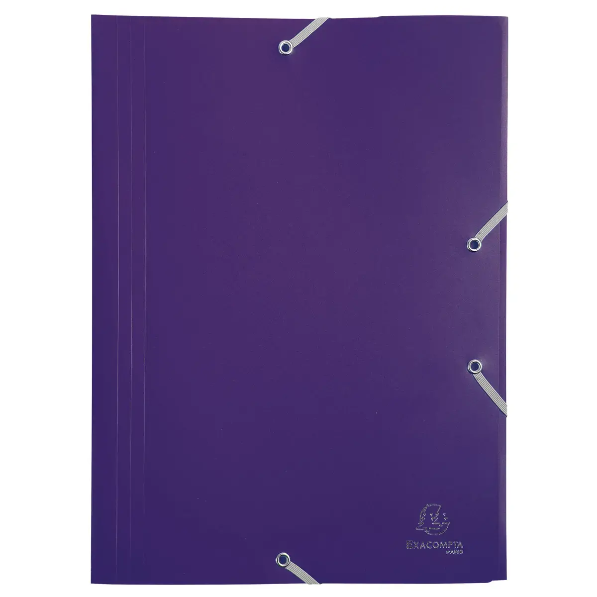 Elastische blouse met 3 kleppen Polypropyleen 4/10e Opaak Eco - A4 - Violet - Exacompta 