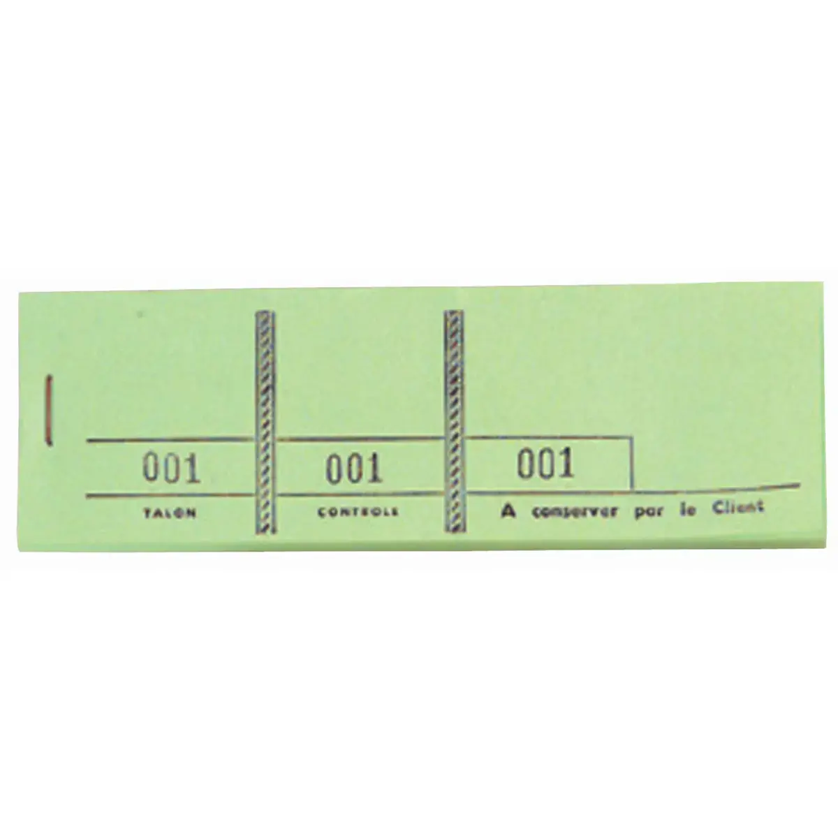 Nummerblokje gekleurd 4,5x15 100bl groen