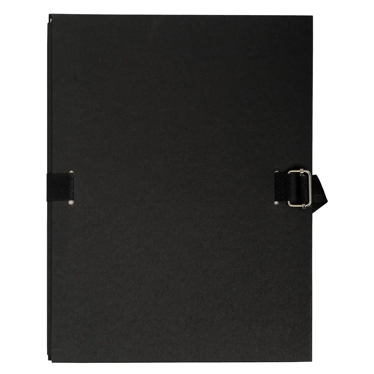 Rekbare rugmap papier 24 x 32 cm - verpakt per 5 - Zwart - Exacompta