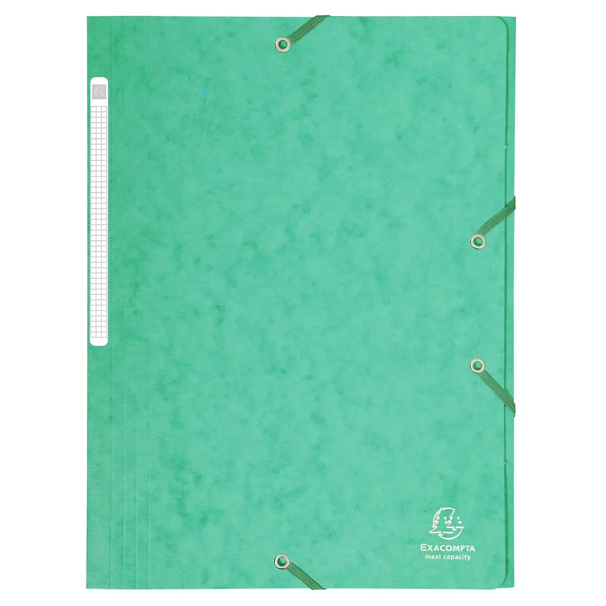 Maxi capaciteit elastische map glanzend karton 425g/m² - A4 - Groen - Exacompta