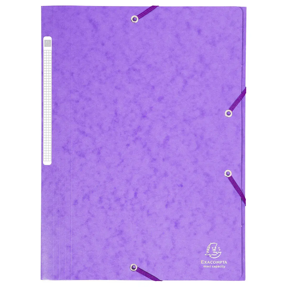 Maxi capaciteit elastische map glanzende kaart 425 g/m&sup2; - A4 - Violet - Exacompta 