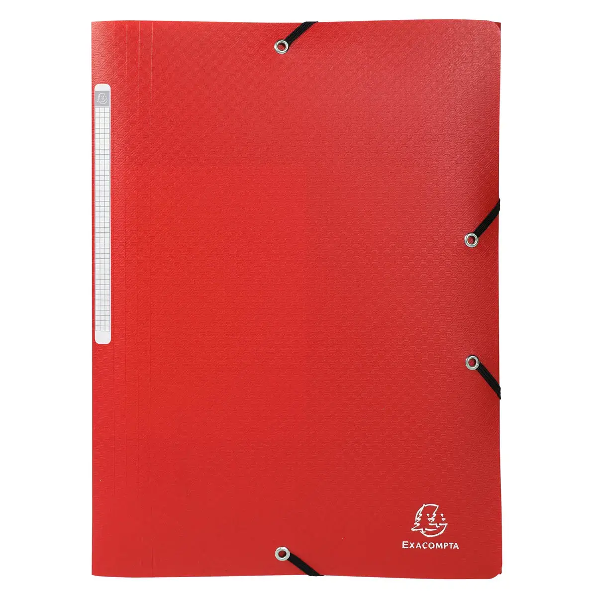 Elastische overhemd met 3 kleppen PP OPAK - A4 - Rood - Exacompta