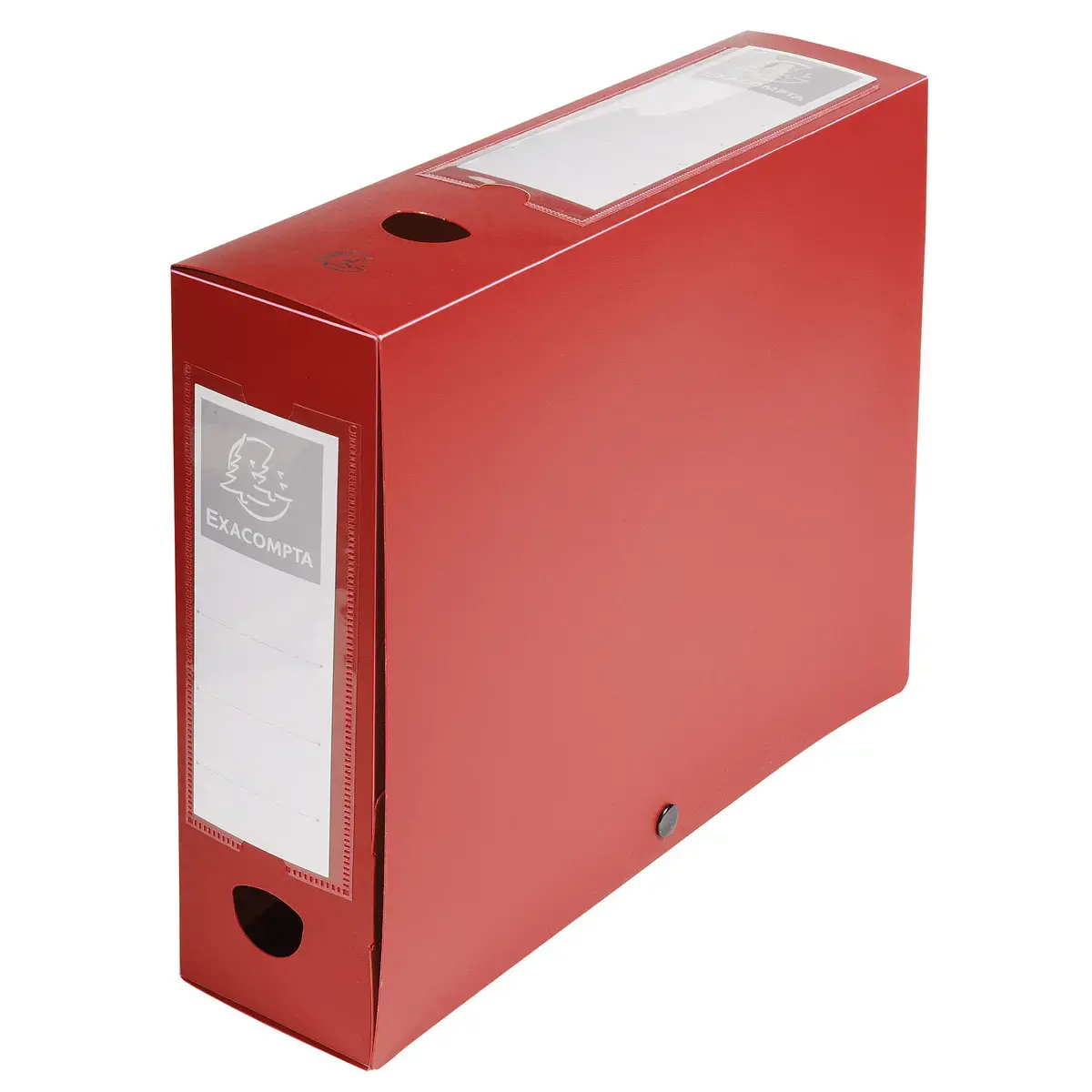 Klasseerdoos PP opaak rug 80mm rood