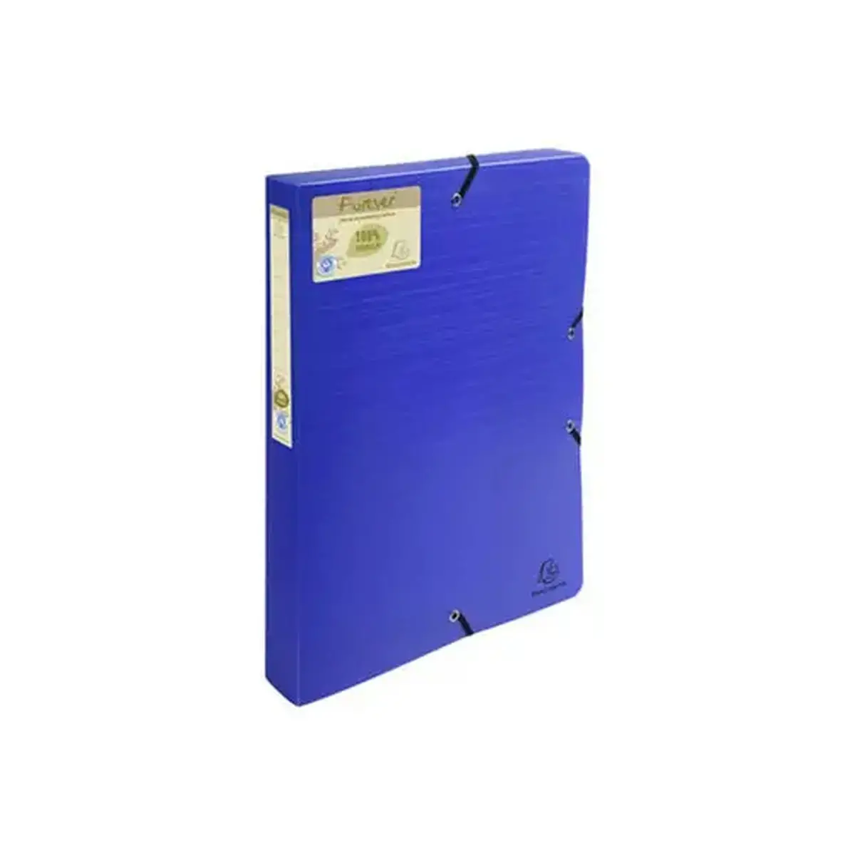 Opbergdoos Exabox rug 40 mm polypropyleen 7/10e Forever® PP - A4 - Blauw - Exacompta