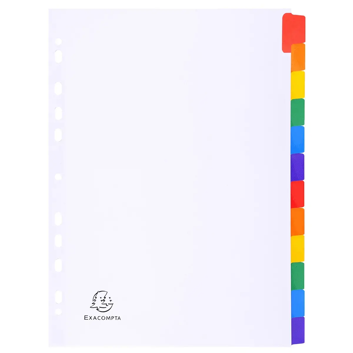 Tabbl.karton 160g A4 index 12 tabs wit