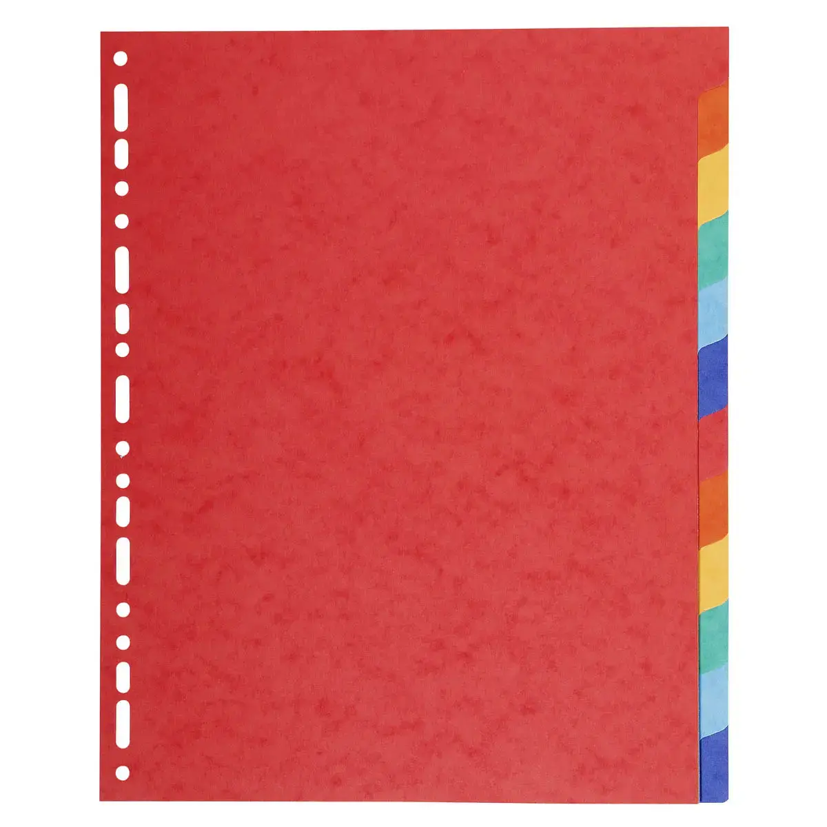 Tabbladen kaart 220 g 12 posities - A4 maxi - Exacompta