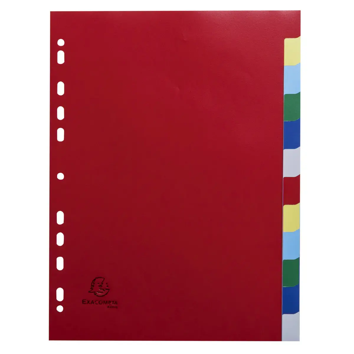 Tabbladen PP A4 12 tabs ass