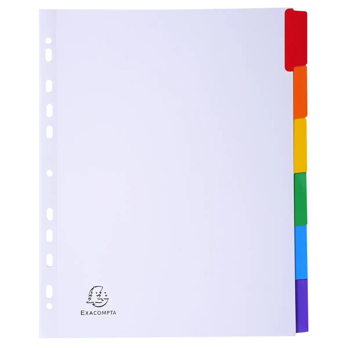 Tabbl.karton 160g A4+ index 6 tabs wit