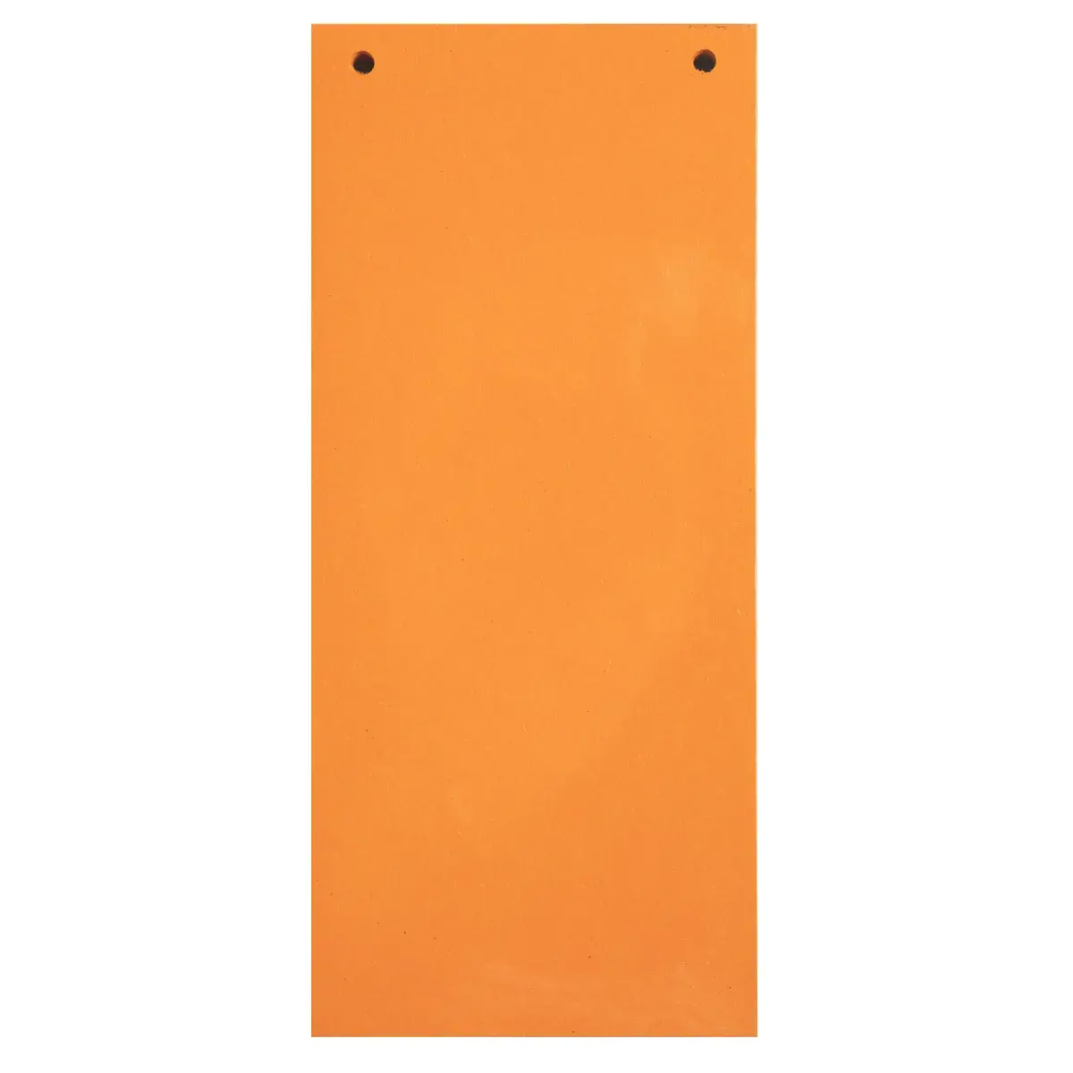 Pakket van 100 effen horizontale tabbladen, geperforeerd - 105 x 240 mm - Oranje - Exacompta 