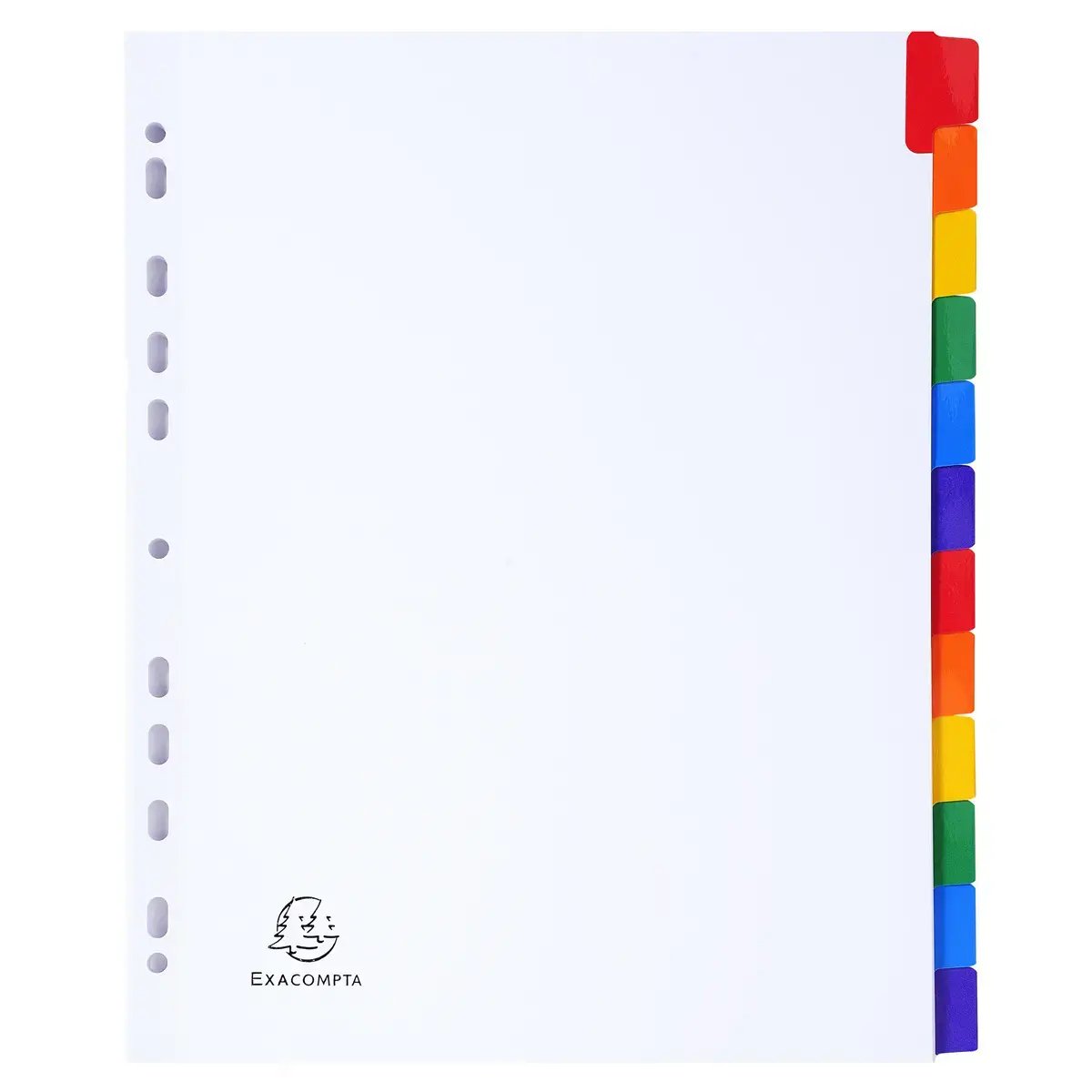 Tabbl.karton 160g A4+ index 12 tabs wit
