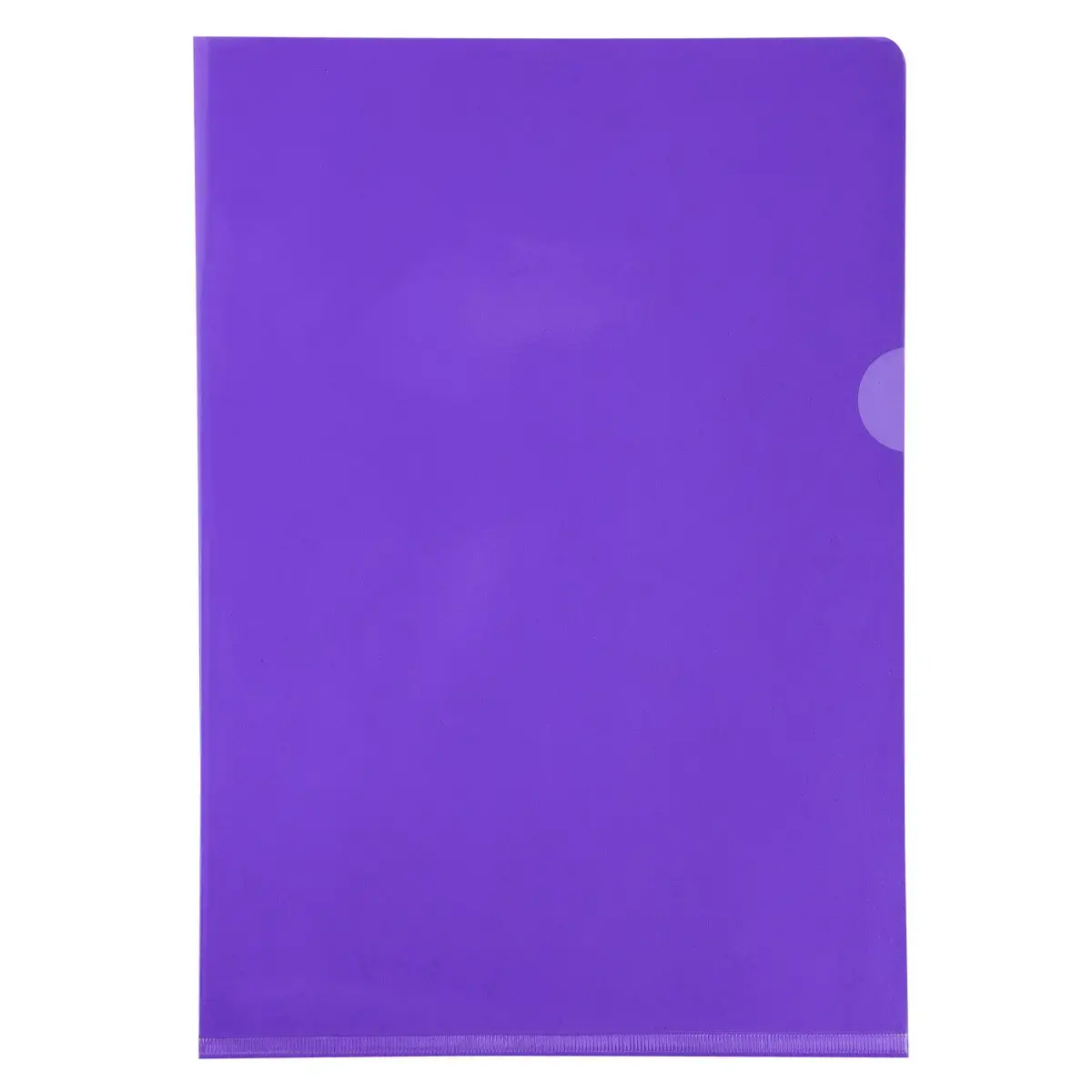 Zakje van 10 hoesjes met gladde PVC-hoek, hoge sterkte 13/100e - A4 - Paars - Exacompta 