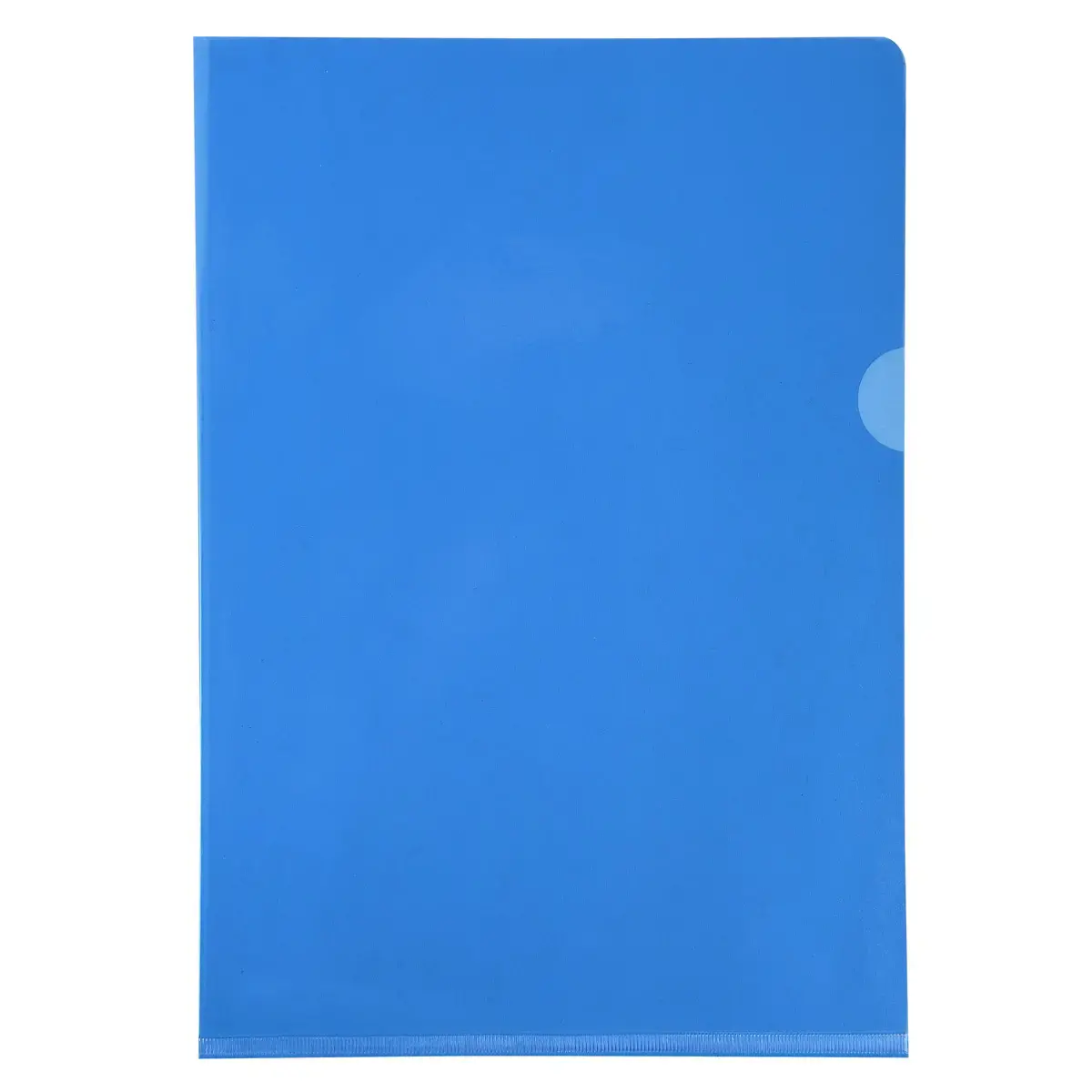Zakje met 10 hoesjes met gladde PVC-hoek, hoge sterkte 13/100e - A4 - Blauw - Exacompta 