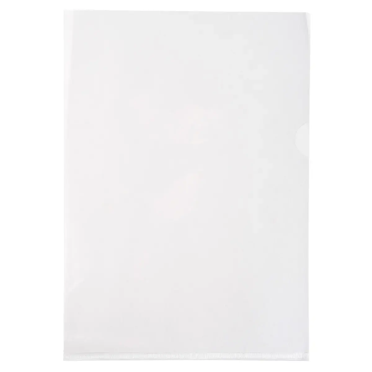 Zakje met 10 hoekhoezen van glad, hoogwaardig PVC 13/100e - A4 - Kristal - Exacompta 