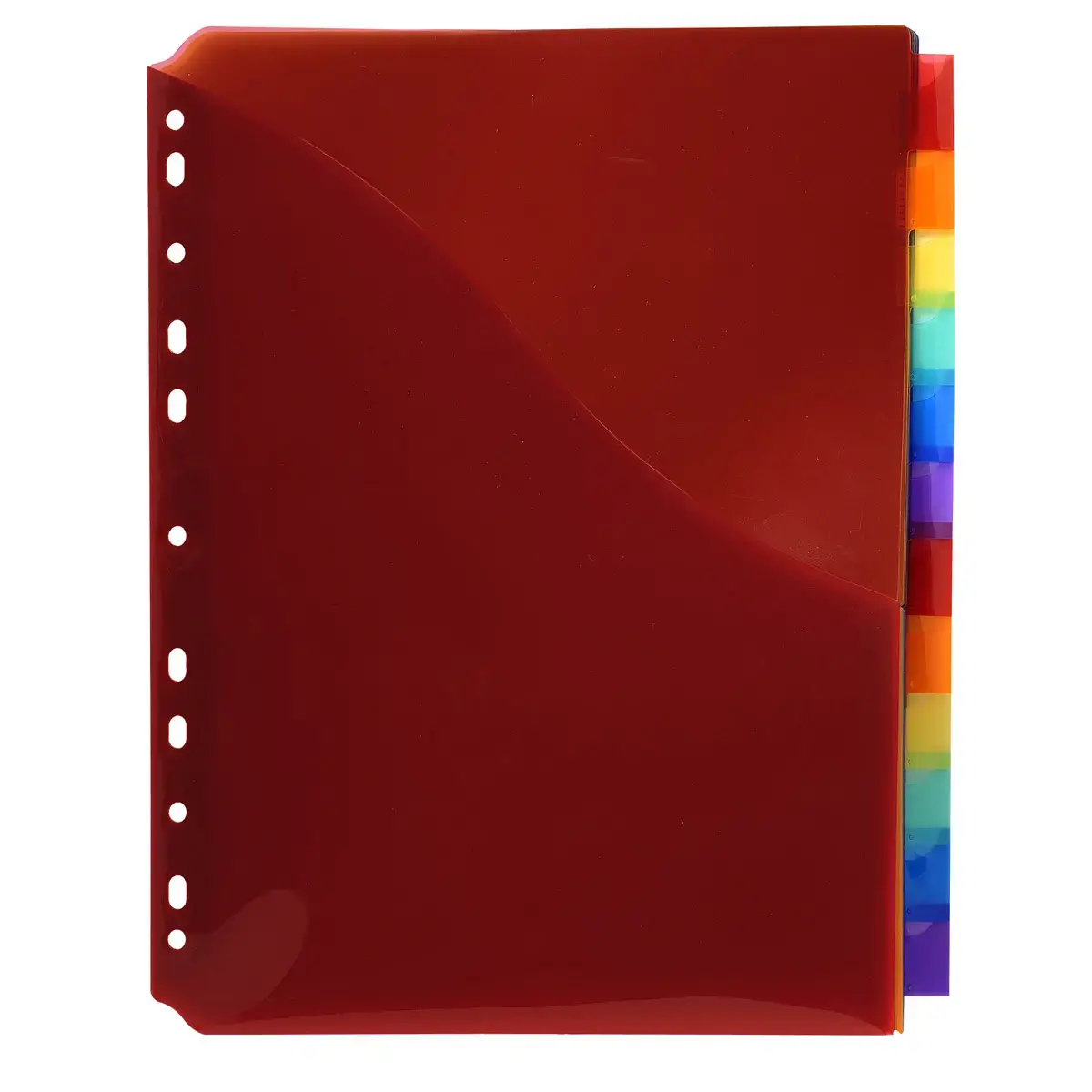 Tabbladen PP A4+ L-map + etiket 12 tabs