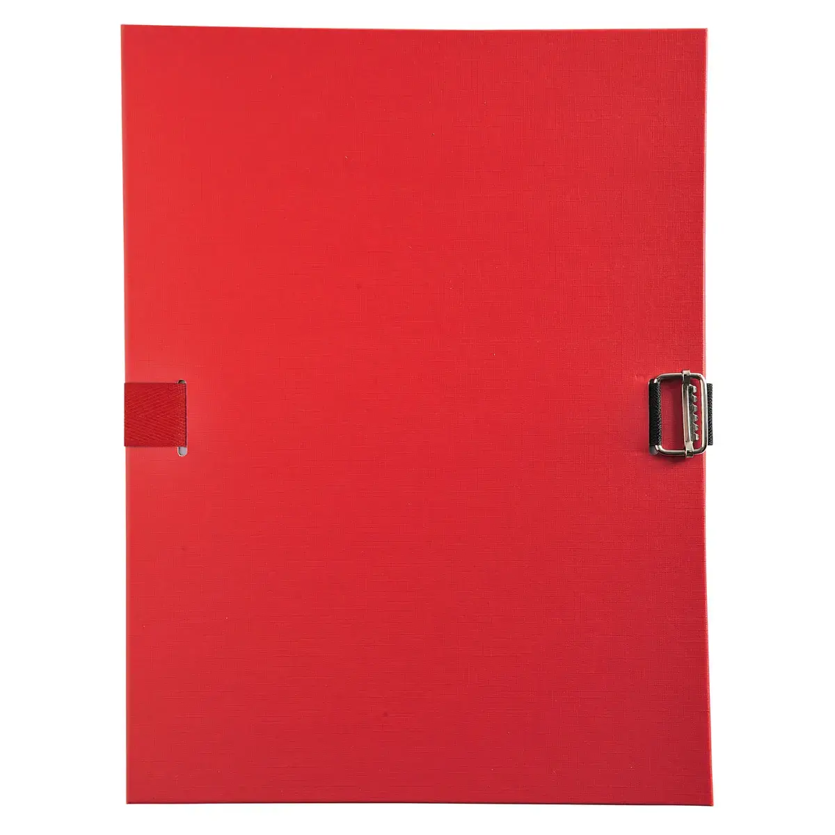 Map uitrekbare rug PP+klep riem rood