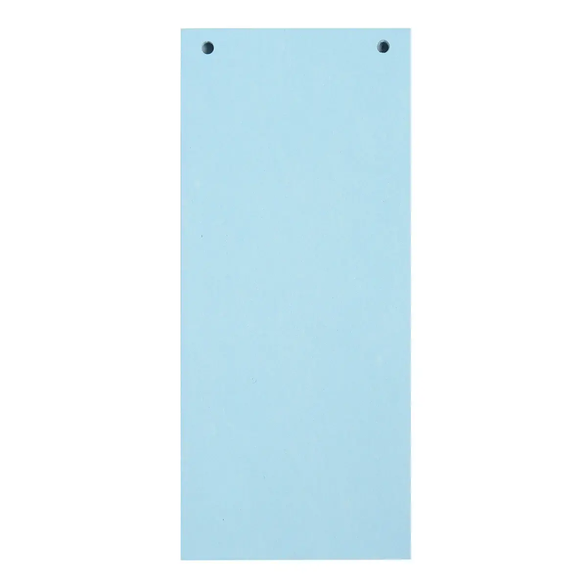 Pakket van 100 effen horizontale tabbladen met perforatie Forever - 105 x 240 mm - Lichtblauw - Exacompta
