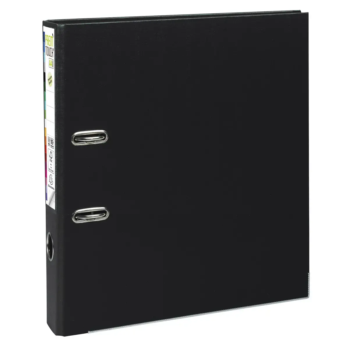 Luxehechter Prem'Touch binnen- en buitenzijde in polypropyleen - Rug 50 mm - Max. A4 - Zwart - Exacompta