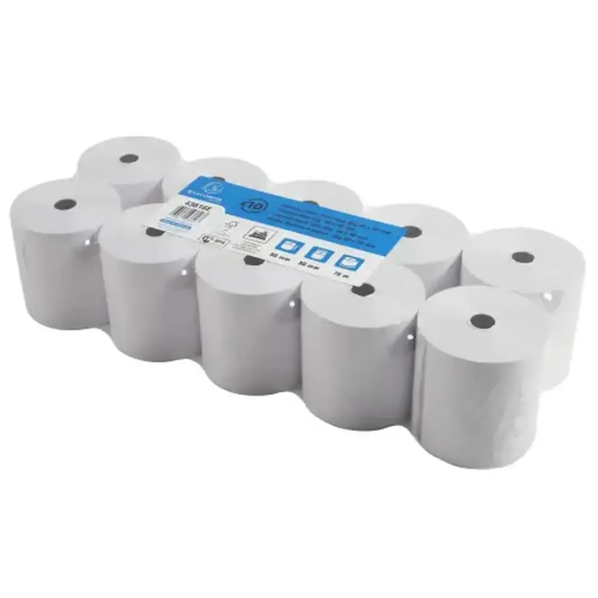 Rol papier voor kassabonnen 80 x 80 mm - 1-laags thermisch 55 g/m2 zonder BPA - Exacompta