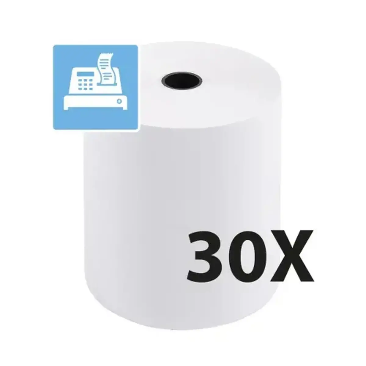 Rol papier voor kassabonnen 80 x 80 mm - 1-laags thermisch 55 g/m2 zonder BPA - Exacompta 