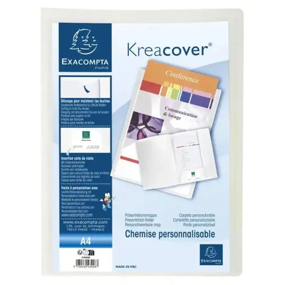 Presentatiem.Kreacover soepel PP A4 ass