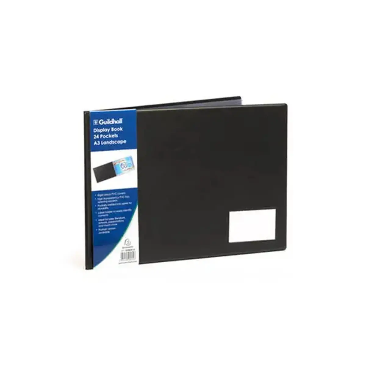 Premium PVC Goldline® documentbeschermers 48 pagina's - A3 liggend - Zwart - Exacompta