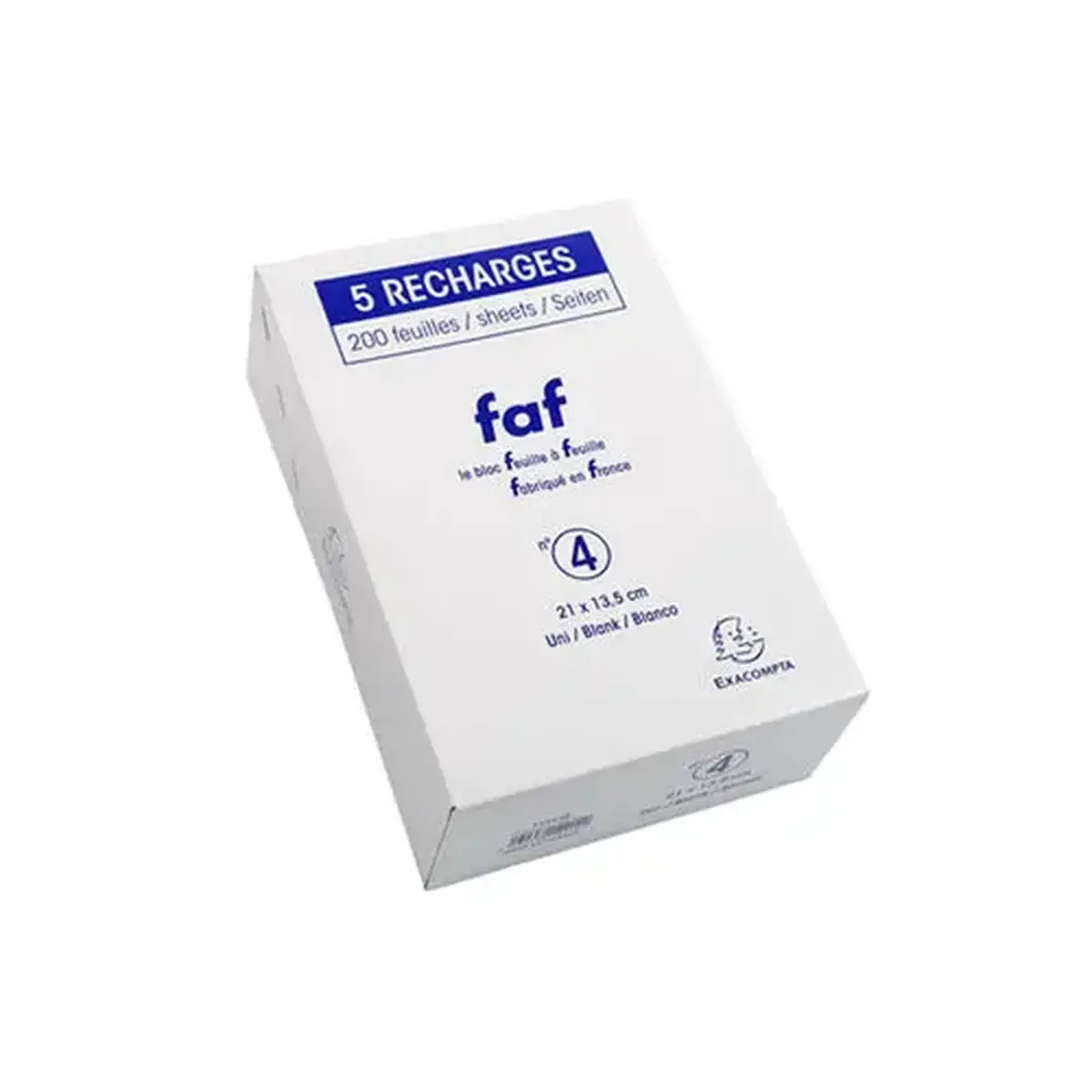 Doos 5 vulling FAF 21x13,5cm N 4 effen