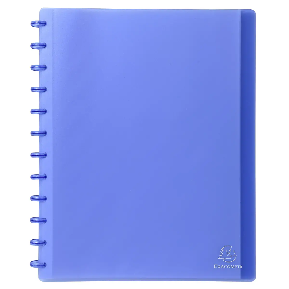 Ringband met uitneembare insteekhoezen 60 pagina's - A4 - Blauw - Exacompta 