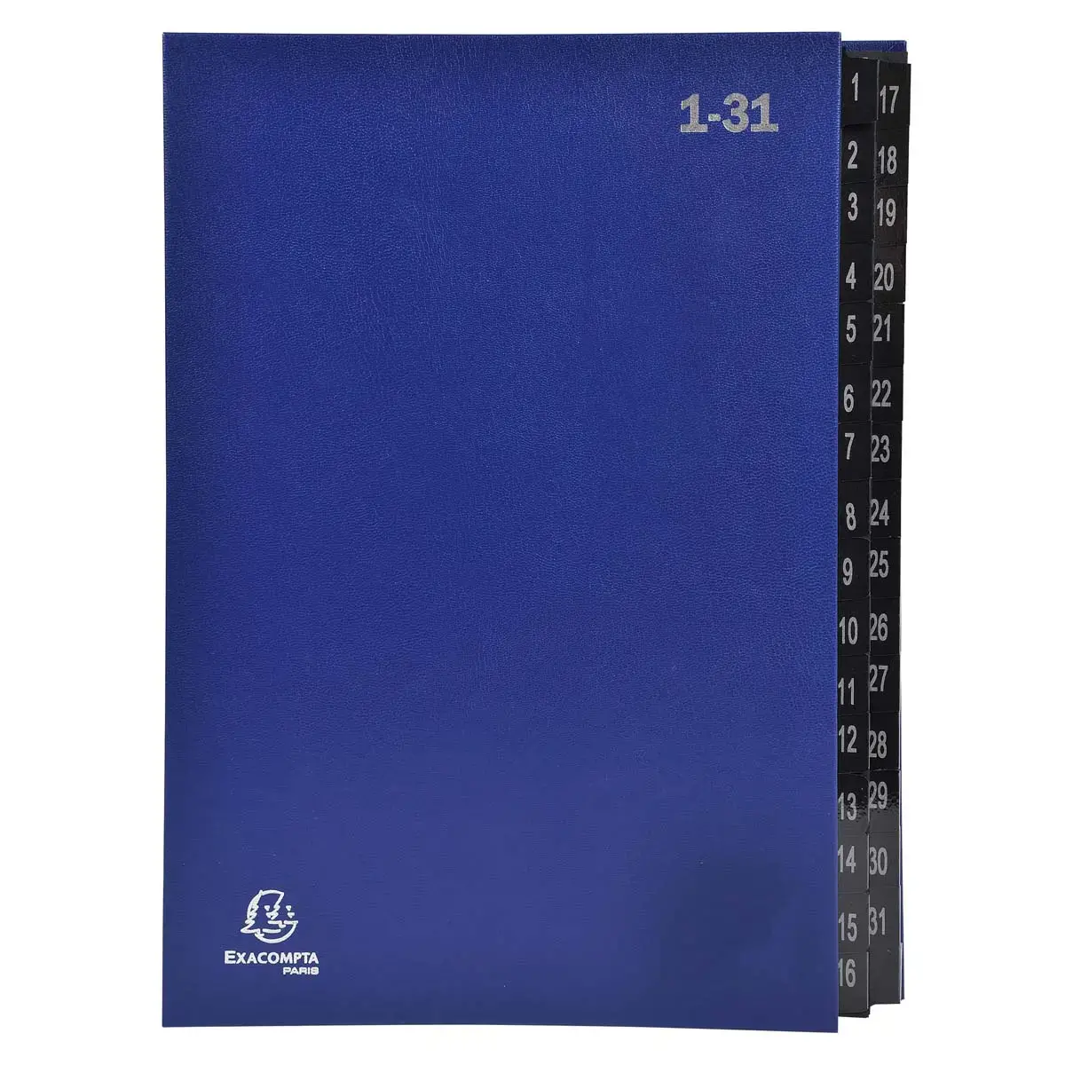 Economische harde sorteerder Ordonator met 32 digitale compartimenten - 24 x 34 cm - Blauw - Exacompta 