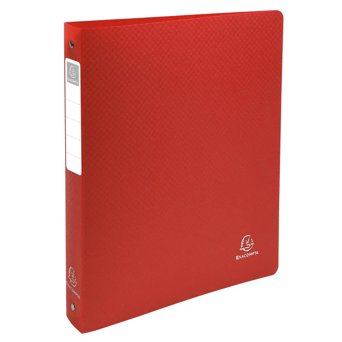 Ringmap 4 ringen 30 mm polypropyleen OPAK stijf 10/10e - A4 Maxi. - Rood - Exacompta