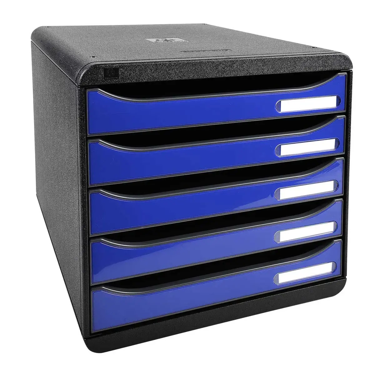 BIG-BOX PLUS - Zwart/koningsblauw glanzend - Exacompta 