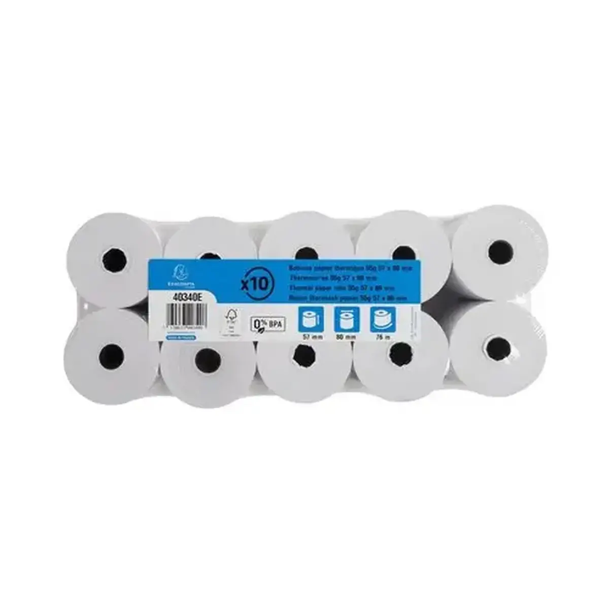 Bob 1pli therm 55 g 57 x 80 mm-76m (per 10) - Exacompta