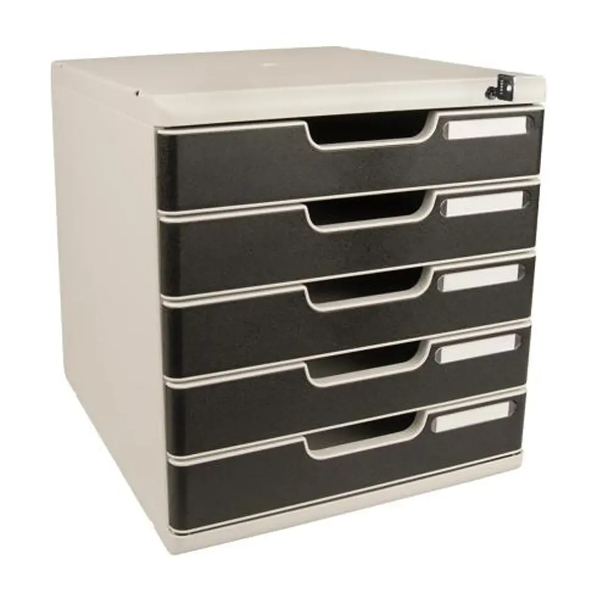 MODULO A4/5 grijs lu/zwarte sluiting met sleutel 