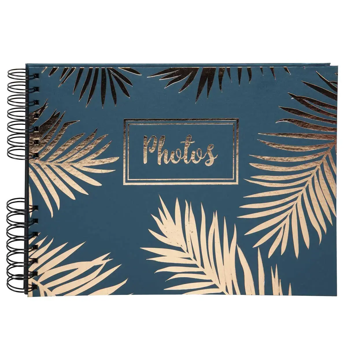 Album spiraL 50p.zwart 32x22cm PALMA blauw