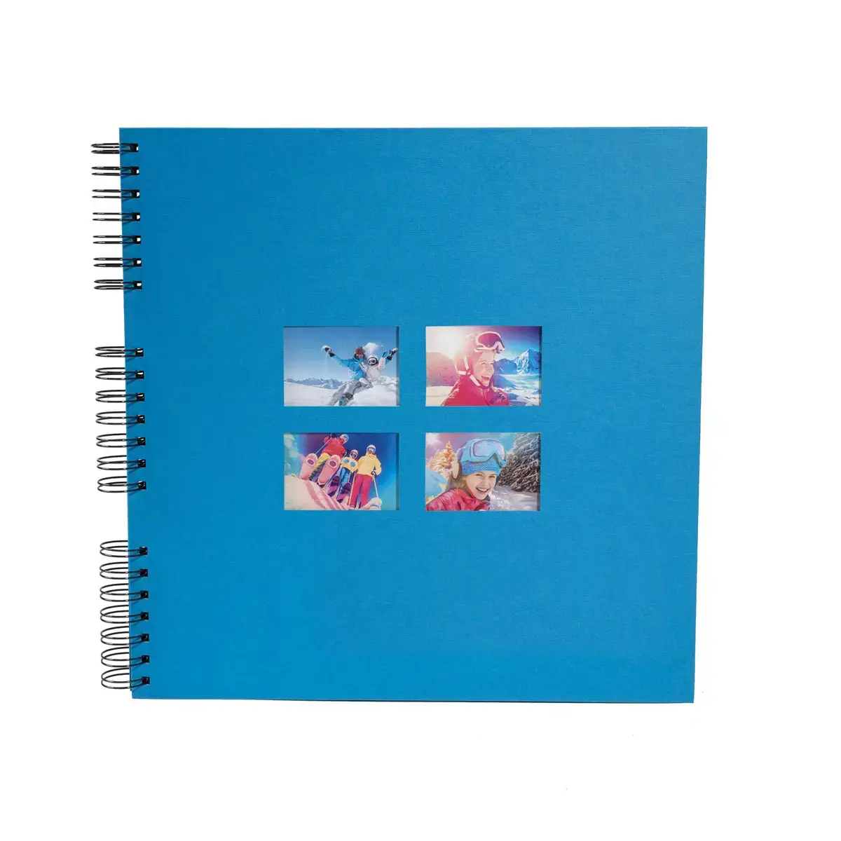 Alb spiraal 60p zwart 32x32cm MILANO Blauw 