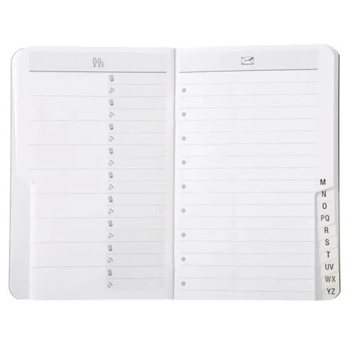 Repertoire - 14 x 9 cm - 80 pagina's - 5 assorti kleuren - Exacompta 