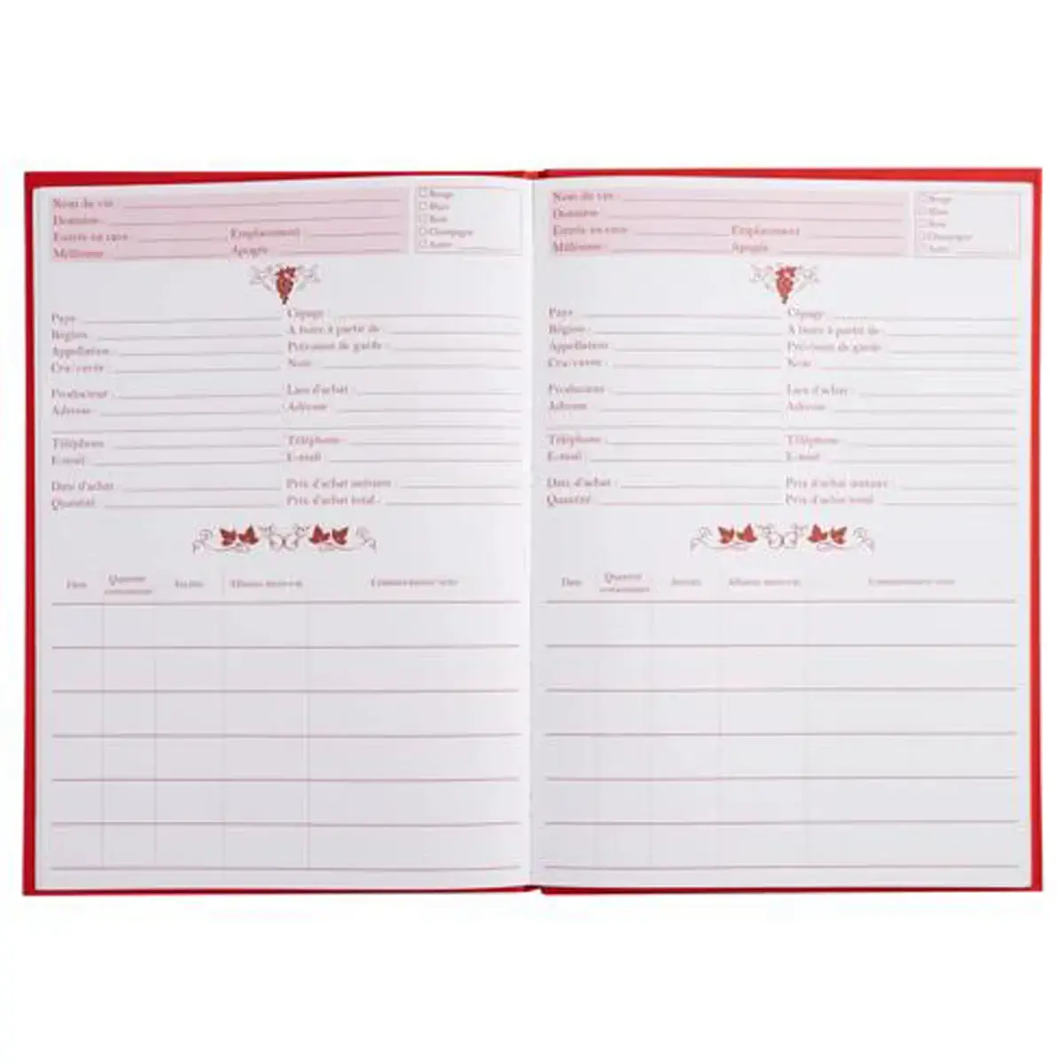 Keldersboek - A4 - 96 pagina's - Rood - Exacompta