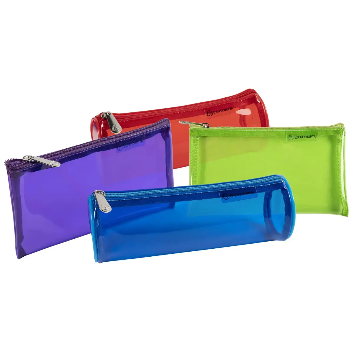 Tasje 2 vormen PVC IDERAMA 4 assorti kleuren.