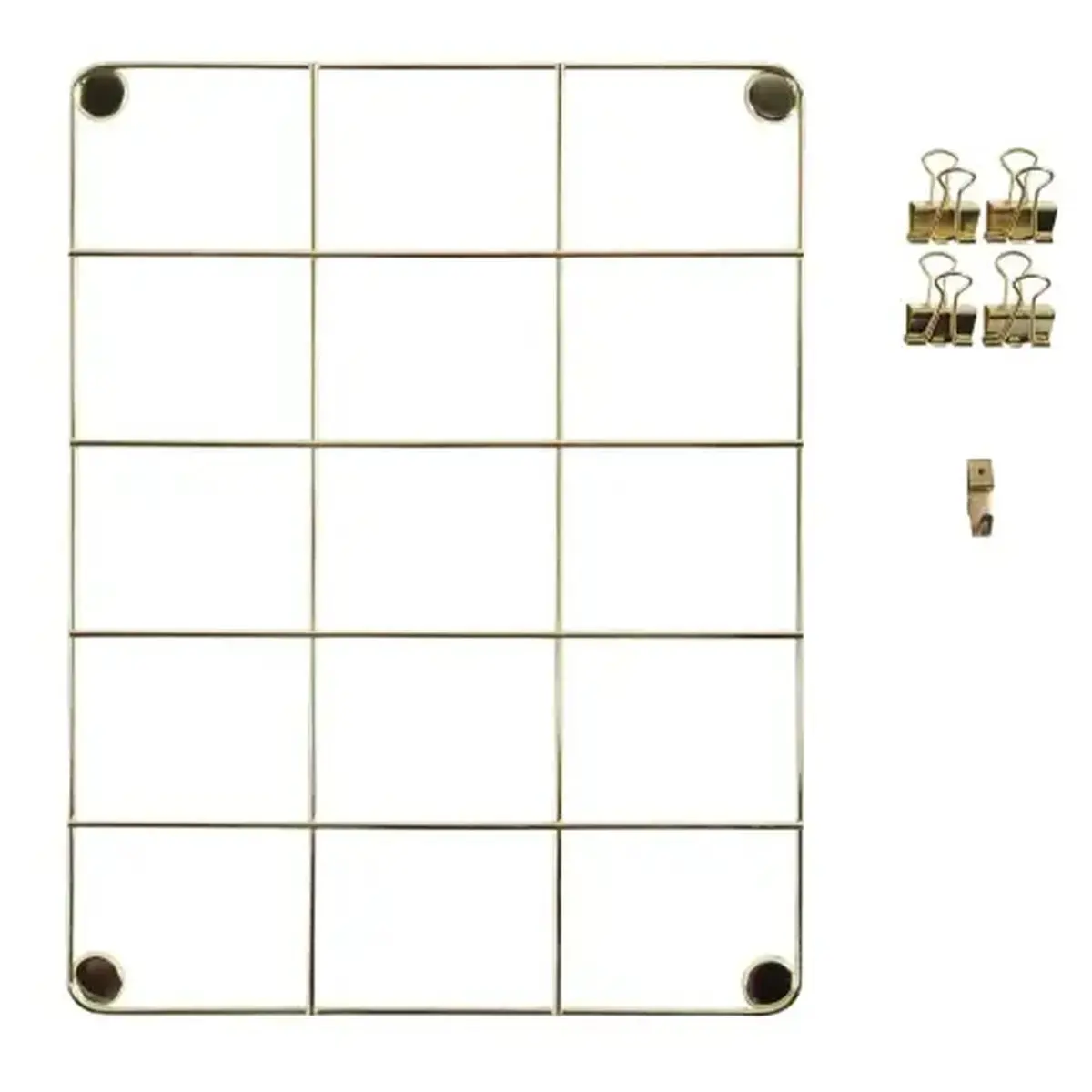 Foto tableau metaal 217x281mm goudkleurig