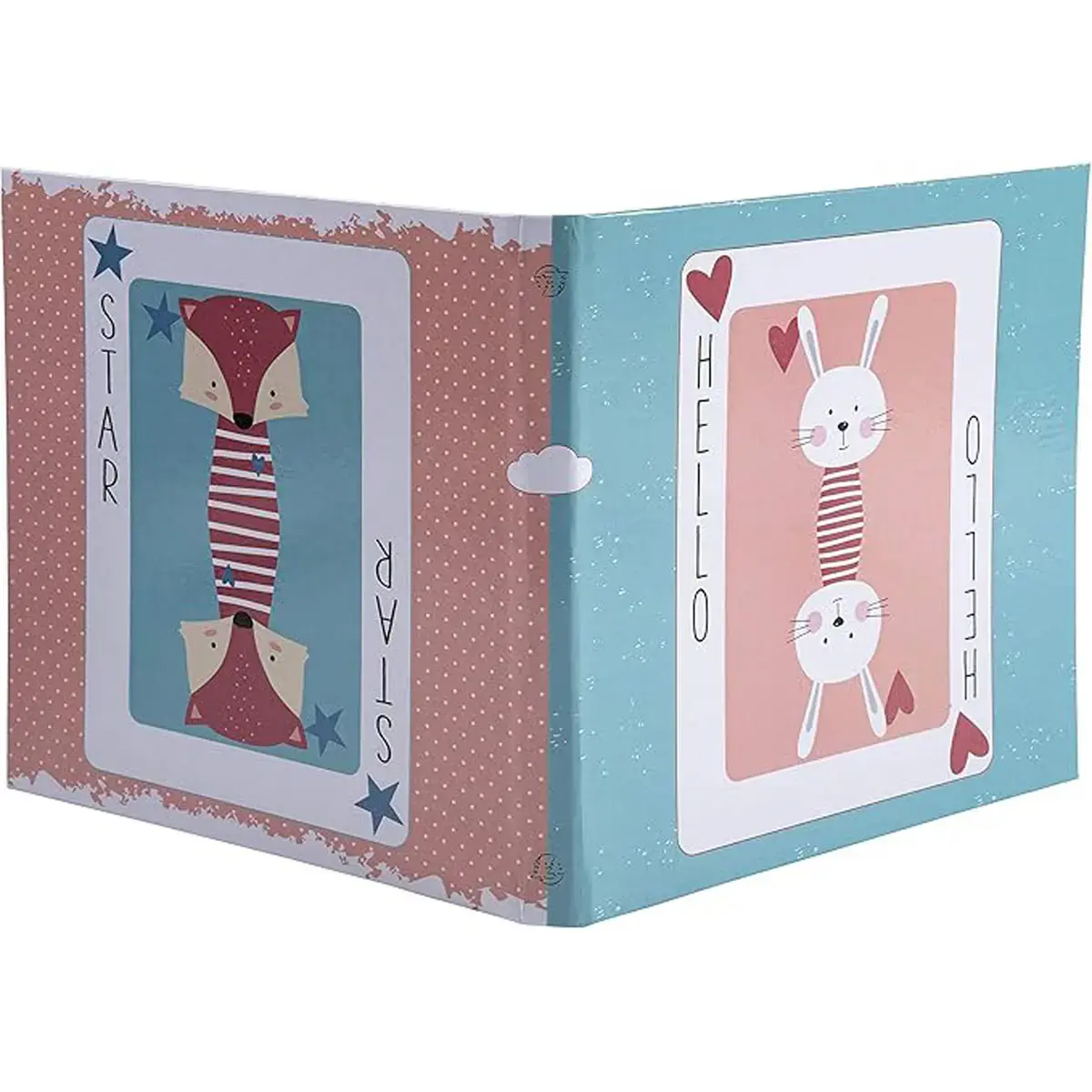 Boekalbum KAART - 30 pagina's - 25 x 25 cm - Roze en blauw - Exacompta 
