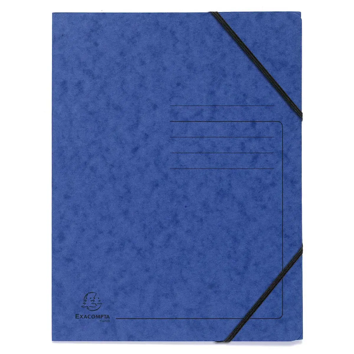 Elastomap z/klep. gedruckt 355g blauw