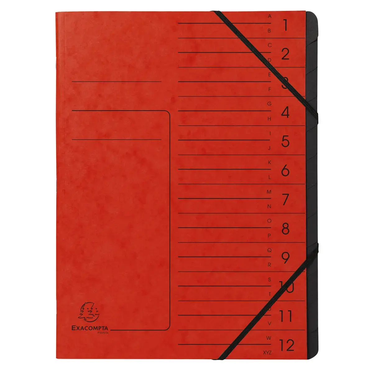 Nietmachine int. zwart 12 comp. rood