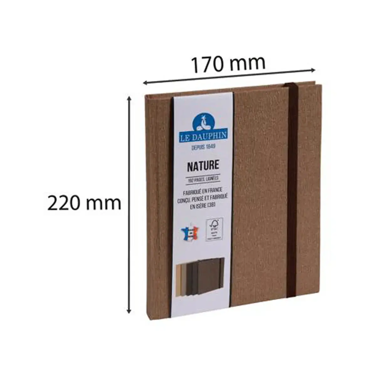 REG NATURE 220x170. 192P LIJN BRUIN FSC®