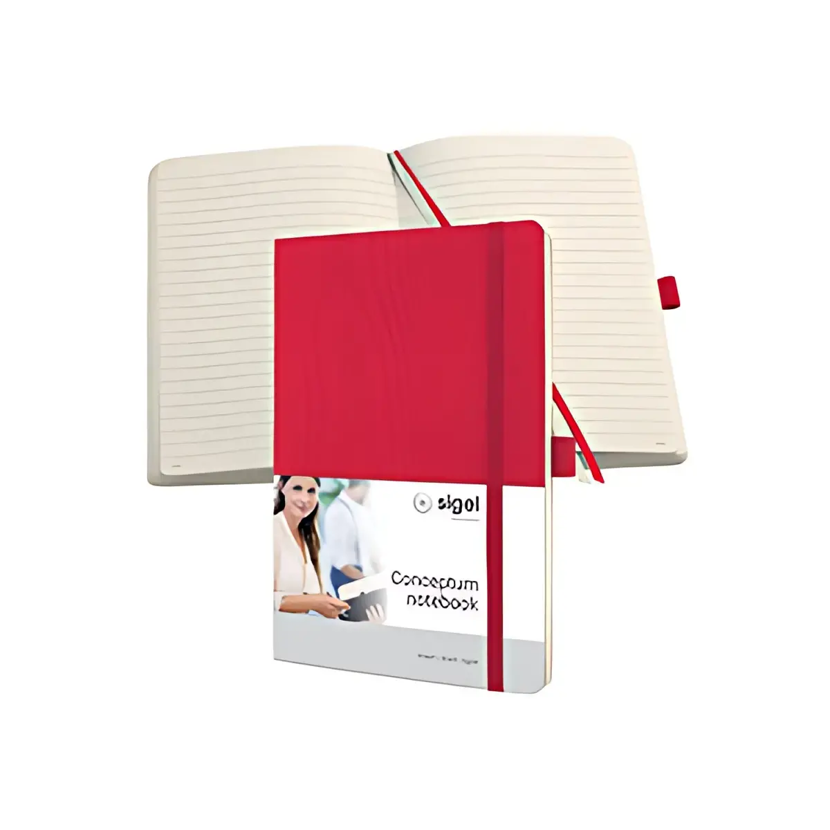 sigel Notitieboek Conceptum, A5, gelijnd, rood