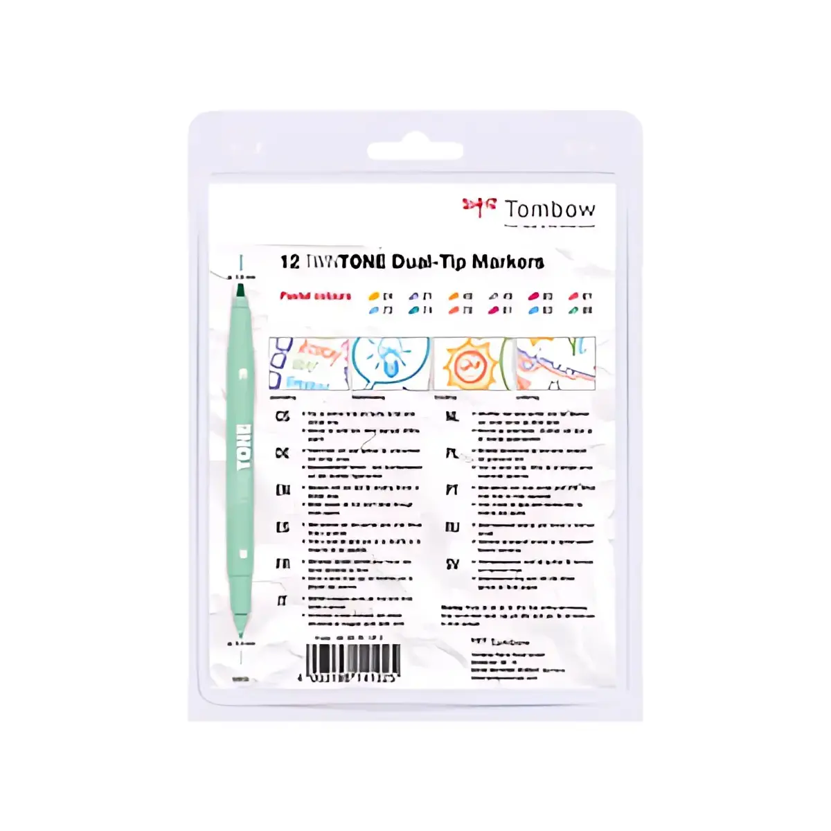Tombow dubbelpuntstift 'TwinTone' Pastelkleuren