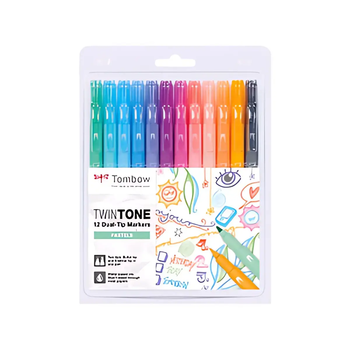 Tombow dubbelpuntstift 'TwinTone' Pastelkleuren