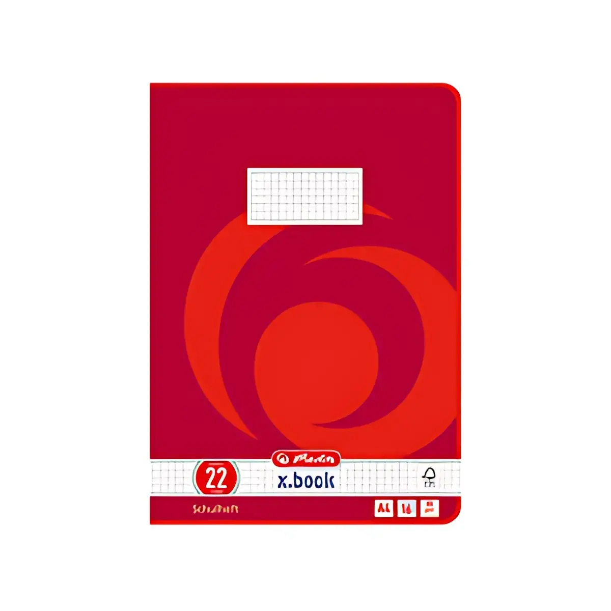 Cahier x.book - A4 - lijntje 22 / geruit - Herlitz 