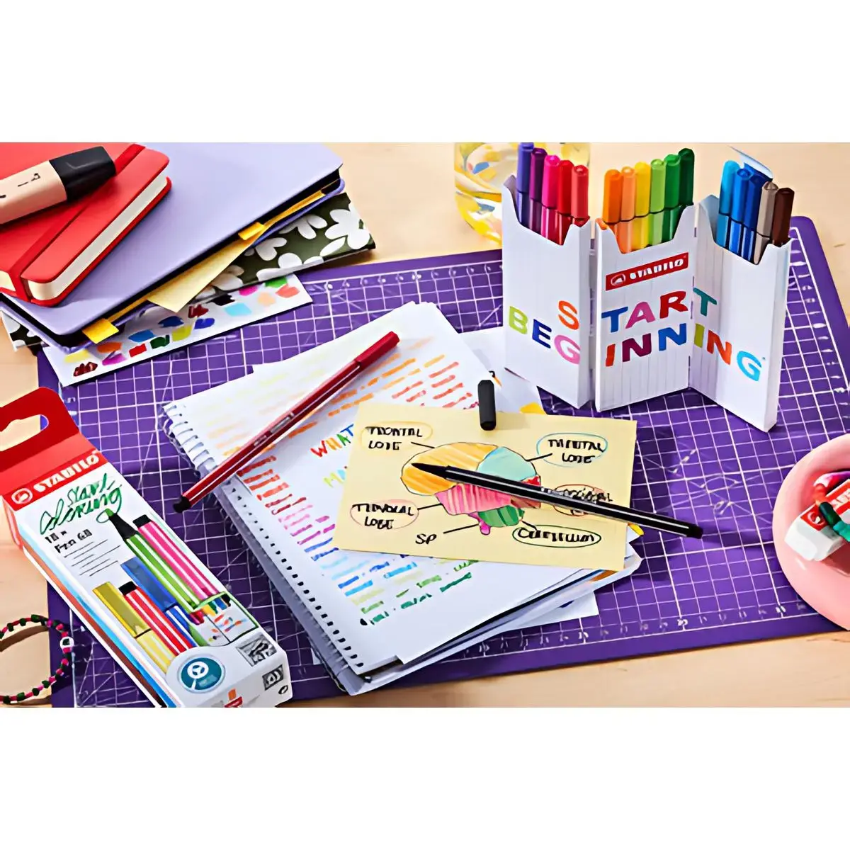 STABILO Pen 68 stift, zigzagset van 18 stuks